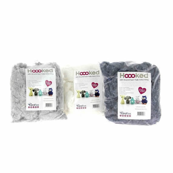 100% Recycled Fluffy Cotton Filling Storm - 250 gr