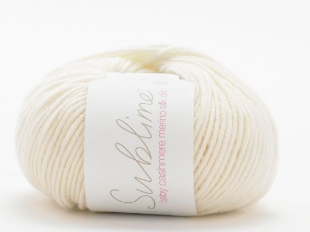 Buy Sublime Baby Cashmere Merino Silk 8 Ply Vanilla 003 Yarn